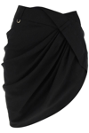 Jacquemus La Jupe Asymmetric Miniskirt In Black