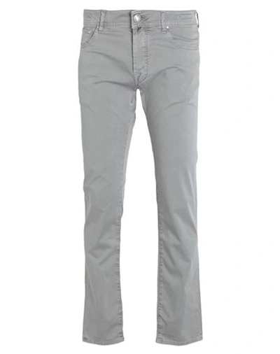 Jacob Cohёn Man Pants Light Grey Size 42 Cotton, Elastane In Grey
