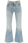 Balmain Western Bootcut Jeans In Light Blue