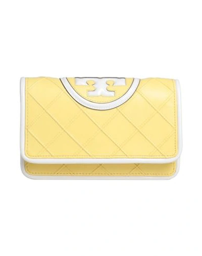 Tory Burch Woman Handbag Yellow Size - Leather