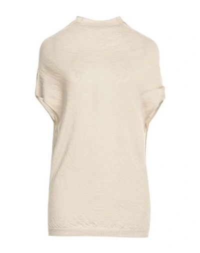 Rick Owens Woman Turtleneck Beige Size Xs Cashmere In Neutral