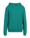Buscemi Man Sweatshirt Emerald Green Size Xl Cotton, Polyester In Green