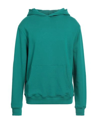 Buscemi Man Sweatshirt Emerald Green Size L Cotton, Polyester