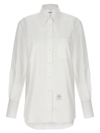 Thom Browne Classic Cotton Poplin Shirt For Women