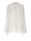 P.a.r.o.s.h Long-sleeved Transparent Detail Blouse