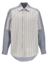 THOM BROWNE PATCHWORK SHIRT SHIRT, BLOUSE MULTICOLOR