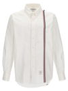 Thom Browne Long-sleeved Poplin Shirt With Signature Stripes