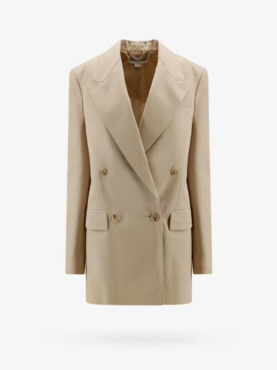 Stella Mccartney Stella Mc Cartney Beige Viscose Double Breasted Jacket