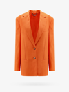 Stella Mccartney Oversized Single-breasted Blazer In Orange