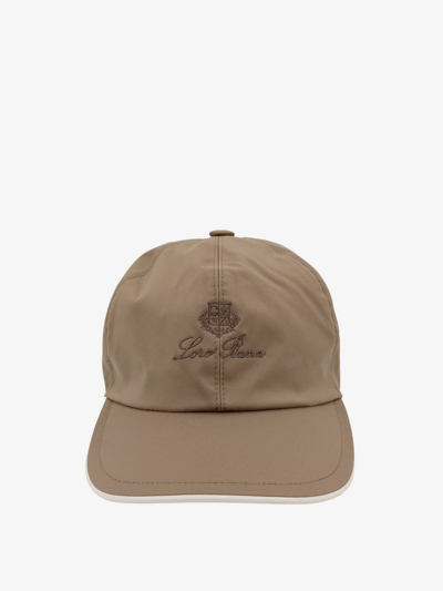 Loro Piana Logo-embroidered Storm System® Cashmere-felt Baseball Cap In Brown