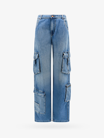 3x1 Wide-leg Cargo Jeans In Blue