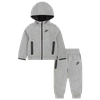 Nike Boys  Tech Fleece Hooded Full-zip Set In Dark Grey Heather/grey