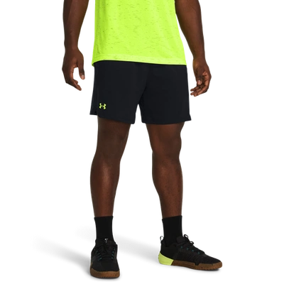 Under Armour Mens  Vanish Woven 6" Shorts In Black/high Vis Yellow