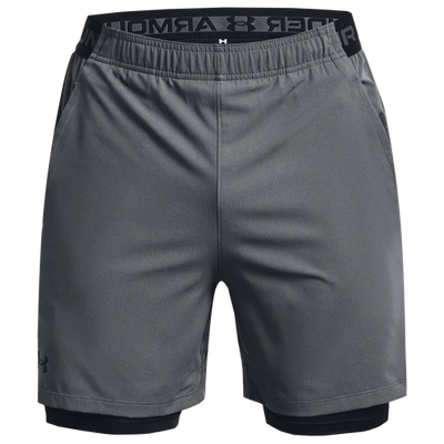 Under Armour Mens  Vanish Woven Shorts With Heat Gear In Pitch Gray/black/black