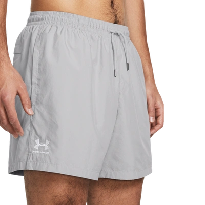 Under Armour Mens  Woven Volley Shorts In Gray/black