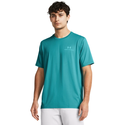 Under Armour Mens  Vanish Energy Short Sleeve T-shirt In Cinna Red/circuit Teal