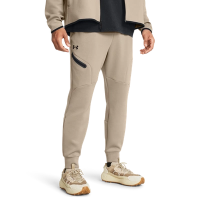 Under Armour Mens  Unstoppable Fleece Joggers In Timberwolf Taupe/black
