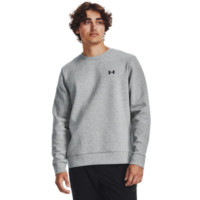 Under Armour Mens  Unstoppable Fleece Crew In Mod Gray/black