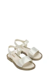 Melissa Kids' Mini  Mel Mar Sandal In White/ Glitter