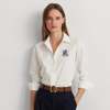 LAUREN RALPH LAUREN RELAXED FIT STRETCH COTTON SHIRT