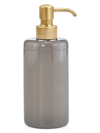 Labrazel Dome Gray Gloss Pump Dispenser In Brushed Brass