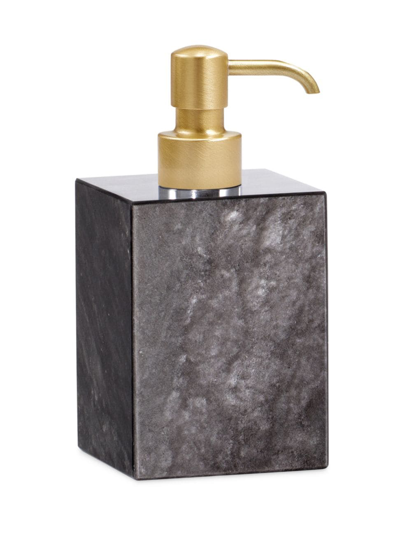 Labrazel Obsidian Gray Pump Dispenser In Brushed Brass