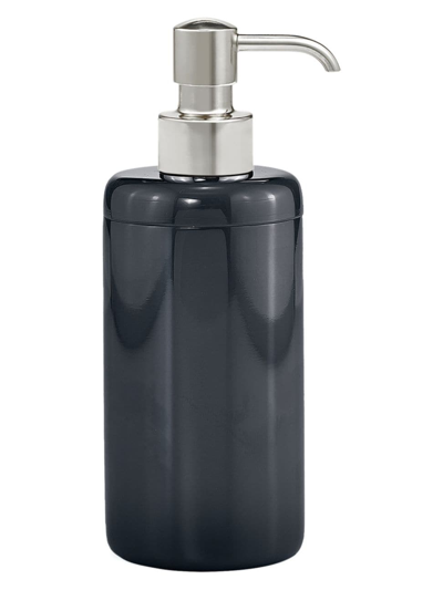 Labrazel Dome Black Gloss Pump Dispenser In Polished Nickel