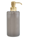 Labrazel Dome Gray Gloss Pump Dispenser In Matte Brass