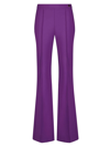 Callas Milano Women's Lola High Density Crepe Stretch Cropped Flare Trousers In Lavender