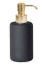 Labrazel Cambric Black Pump Dispenser In Matte Brass
