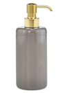 Labrazel Dome Gray Gloss Pump Dispenser In Unplated Brass