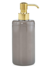 Labrazel Dome Gray Gloss Pump Dispenser In Polished Brass