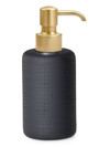 Labrazel Cambric Black Pump Dispenser In Brushed Brass