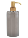 Labrazel Dome Gray Gloss Pump Dispenser In Burnished Brass
