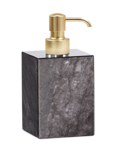 Labrazel Obsidian Gray Pump Dispenser In Matte Brass