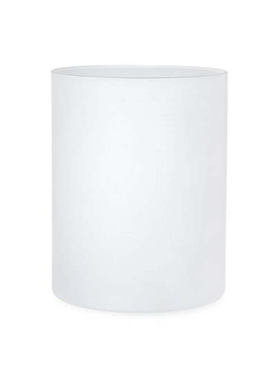 Labrazel Cambric Wastebasket In White