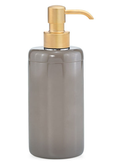 Labrazel Dome Gray Gloss Pump Dispenser In Satin Gold