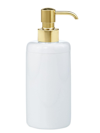Labrazel Dome Gloss Pump Soap Dispenser In Unplated Brass