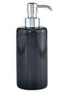 Labrazel Dome Black Gloss Pump Dispenser In Polished Chrome