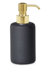 Labrazel Cambric Black Pump Dispenser In Unplated Brass