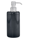 Labrazel Dome Black Gloss Pump Dispenser In Satin Nickel