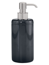 Labrazel Dome Black Gloss Pump Dispenser In Brushed Nickel