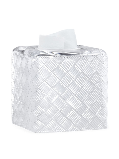 Labrazel Basketweave Tissue Cover In Clear Frost