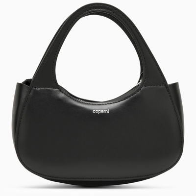 Coperni Micro Baguette Swipe Bag Black Leather
