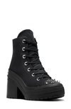 Converse Chuck 70 De Luxe Block Heel Sneaker In Black/ Black/ Black