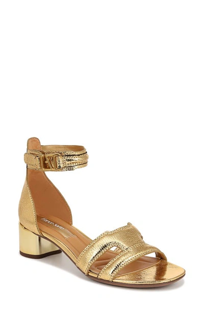 Franco Sarto Nora Ankle Strap Sandal In Gold