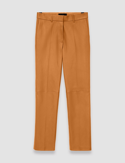 Joseph Coleman Gabardine Slim-leg Trousers In Clay