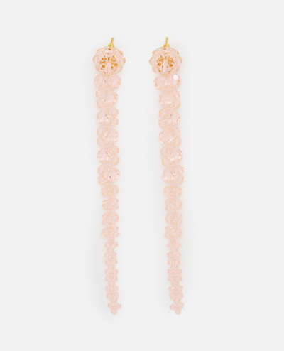 Simone Rocha Drip Earrings In Pink