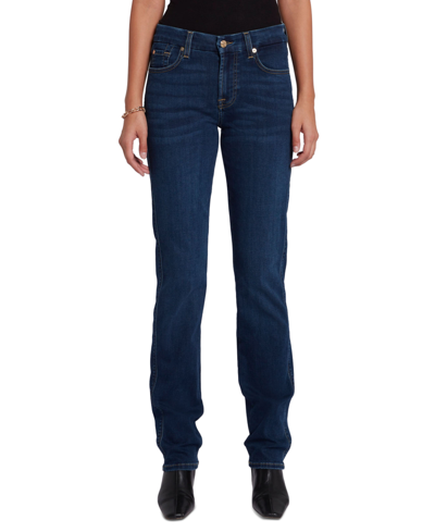 7 For All Mankind Women's Kimmie Straight-leg Jeans In Indigo Rinse