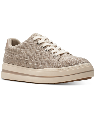 Clarks Women's Cloudsteppers Audreigh Sun Lace-up Platform Sneakers In Stone